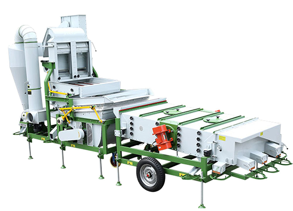 風(fēng)選+重力選+振動(dòng)篩清選機(jī) Air separation + gravity separation + vibrating screen cleaner